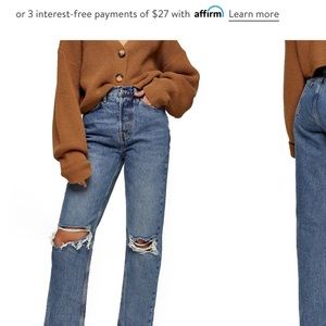 Top shop dad jeans